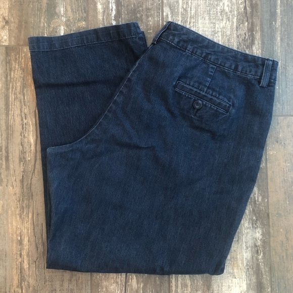 Vintage Lee Relaxed crop jeans plus size 18 petite - Picture 2 of 10